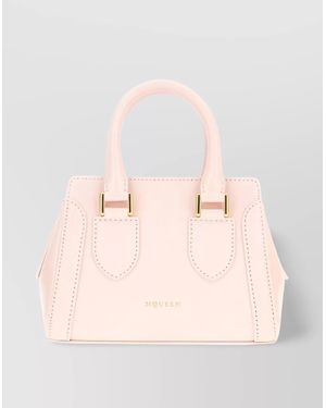 McQueen The Tote Mini Leather Tote Bag - Pink
