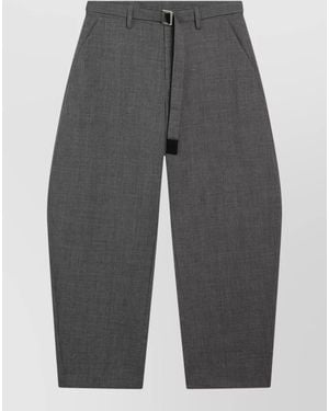 Sacai Wide-Leg Pants - Gray