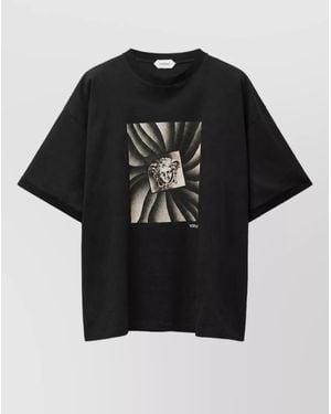 Versace Cotton Short-Sleeve T-Shirt - Black