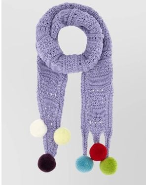 JW Anderson Cotton Scarf - Blue