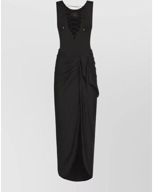‎Taller Marmo Printed Swimsuit And Pareo Set - Black