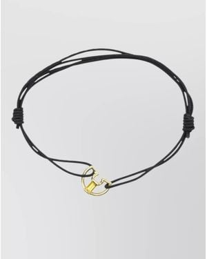 Aliita Letter C Bracelet Adjustable Cord - White