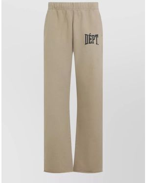GALLERY DEPT. Cotton Joggers Wide Leg Elastic Waist - Natural