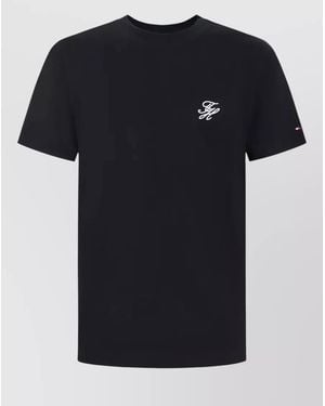 Tommy Hilfiger Monogram Logo Swimshop Short Sleeve T-Shirt - Black