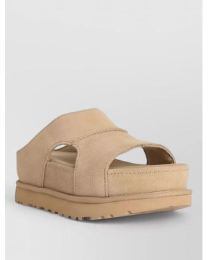 UGG High Platform Cutout Slide Mule - Natural