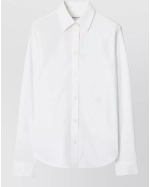 Burberry Regular Fit Cotton Poplin Formal Shirt - White