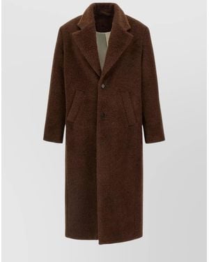 Séfr Single Breasted Coat - Brown