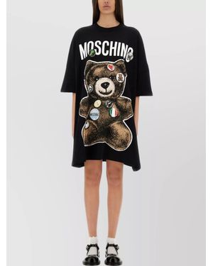 Moschino Teddy Bear" Short Dress - Black
