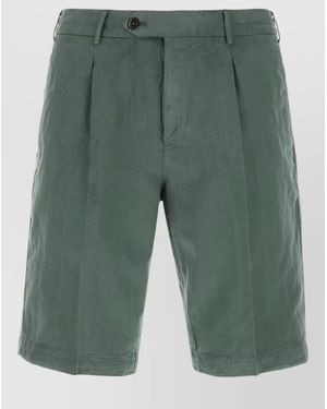 PT Torino Lyocell Blend Bermuda Shorts - Green