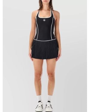 Amiri Pleated Mini Dress - Black