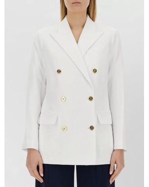 Michael Kors Double-Breasted Suit Jacket - White
