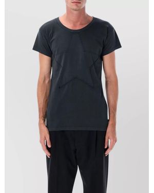 MM6 by Maison Margiela Cotton Short-Sleeve T-Shirt - Blue