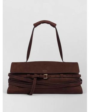 Moschino Leather Shoulder Bag - Brown