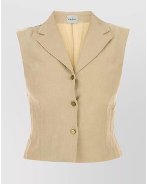 LeKasha Linen Vest - Natural