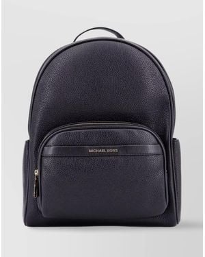 Michael Kors Grainy Leather Backpack Adjustable Straps - Blue