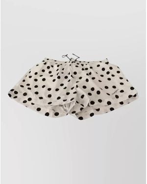 Dolce & Gabbana Polka Dot Beachwear Shorts Swim Trunks - Metallic