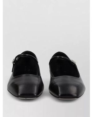 Aeyde Uma Mary Jane Ballerina Flat Shoe - Black