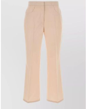 Jil Sander Wool Tailored Trousers - Natural