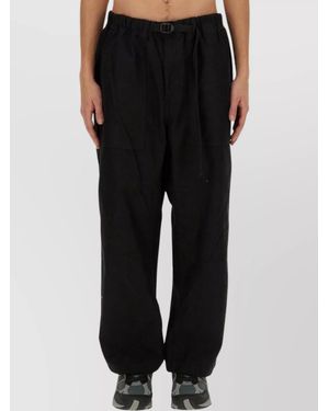 Carhartt Cotton Belted Loose-Fit Trousers - Black