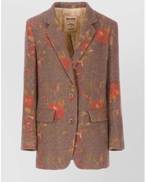 Uma Wang Patterned Blazer - Brown
