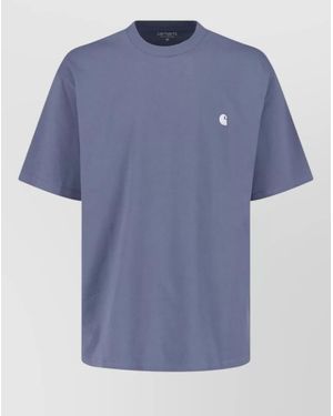 Carhartt Straight Cut Crew Neck Short Sleeve Top - Blue