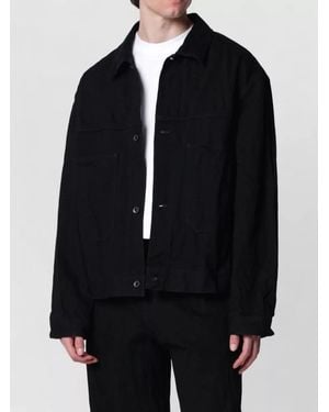 Studio Nicholson Nyles Jacket Collared Design Front Pockets - Black