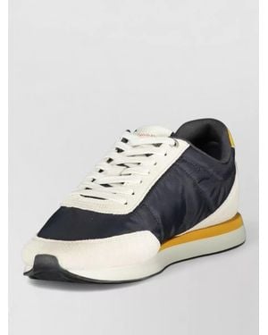 Calvin Klein Leather Low-Top Trainers - Blue