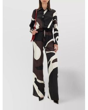 Kiton Silk Regular-Fit Printed Shirt - White