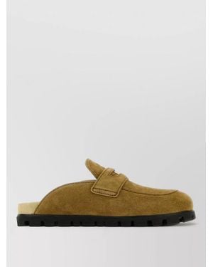 Miu Miu Suede Loafers - Green