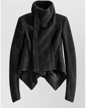 Rick Owens Buttoned Coat - Black