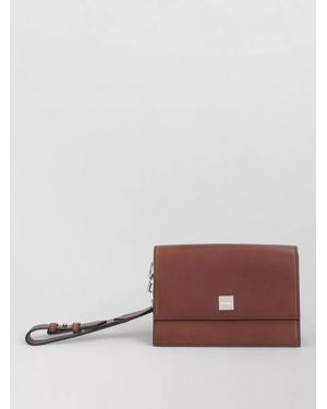 Max Mara Leather Crossbody Bag Adjustable Detachable Strap - Brown