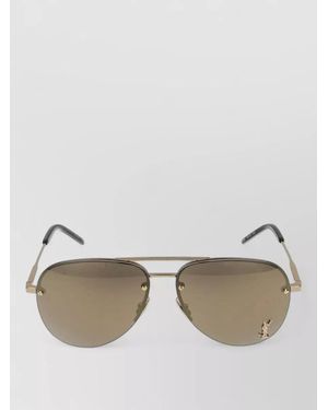 Saint Laurent Sunglasses 11 M 004 Metal Frame Nose Pads - Natural