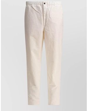 Norse Projects Ezra Trousers Elastic Waistband Side Pockets - Natural
