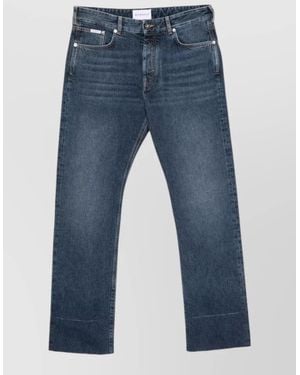 Givenchy Denim Cotton Jeans Belt Loops Faded - Blue