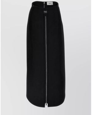 Coperni Long Zip Midi Skirt - Black