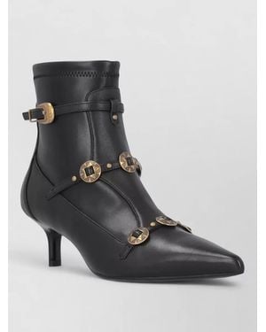 Pinko Leather Gloria 20 Ankle Boots - Black
