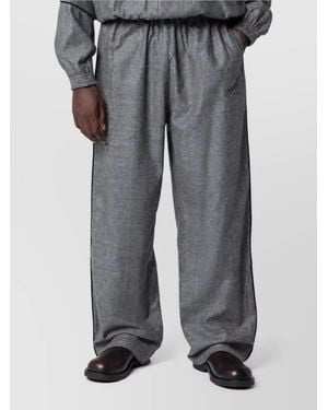 Willy Chavarria Wide-Leg Pants - Gray