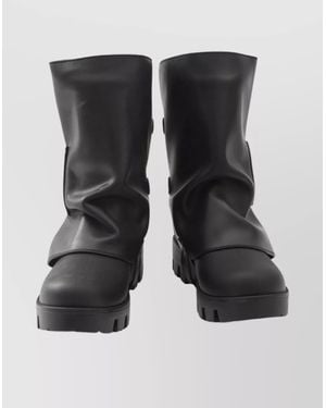 Dolce & Gabbana Leather Ankle Boots - Black