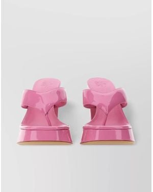 Gia Borghini Leather Sandals - Pink