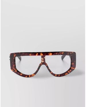 Gucci Acetate Rectangular Sunglasses - Metallic