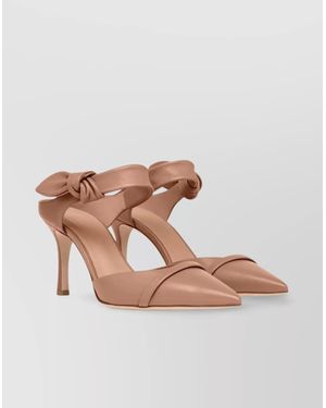 Malone Souliers Pointed Toe Knotted Strap Mule - Pink