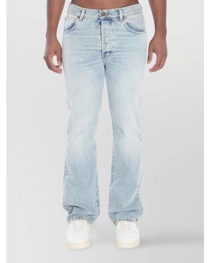 Haikure Denim Regular-Fit Straight-Leg Trousers - Blue