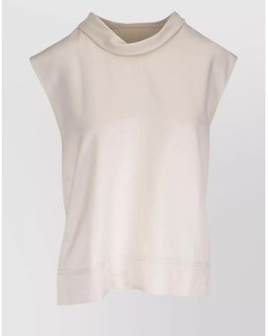TOTEME High Neck Blouse - Natural