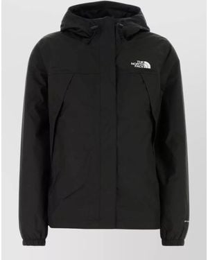 The North Face Polyester Hooded Parka Coat - Black