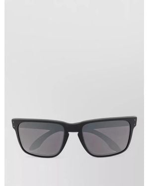 Oakley Rectangular Wayfarer Sunglasses Metal Accents Uv Protection - Grey
