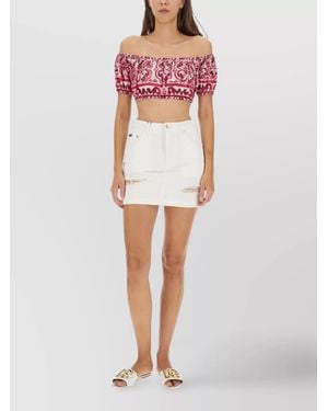Dolce & Gabbana Cotton Mini Skirt - Multicolour