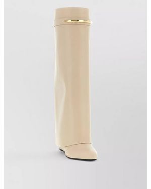 Givenchy Shark Pinch Boots Pointed Toe High Shaft - White