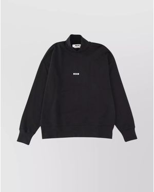 MSGM Cotton Sweatshirt - Blue