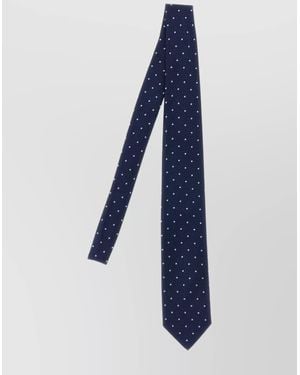 Brioni Slim Jacquard Tie Patterned Design - Blue