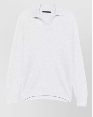 Tagliatore Ribbed Cotton Jumper - White
